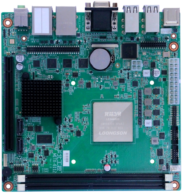 基于龍芯LS3A4000處理器的MITX-6112嵌入式主板.jpg 基于龍芯LS3A4000處理器的MITX-6112嵌入式主板.jpg