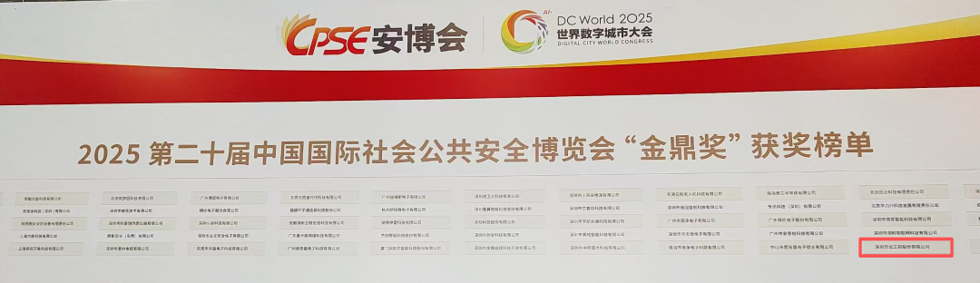 2025第二十屆中國國際社會(huì)公共安全博覽會(huì)“金鼎獎(jiǎng)”獲獎(jiǎng)榜單 2025第二十屆中國國際社會(huì)公共安全博覽會(huì)“金鼎獎(jiǎng)”獲獎(jiǎng)榜單